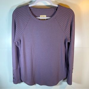 Chaser Waffle Knit Top in Lavender